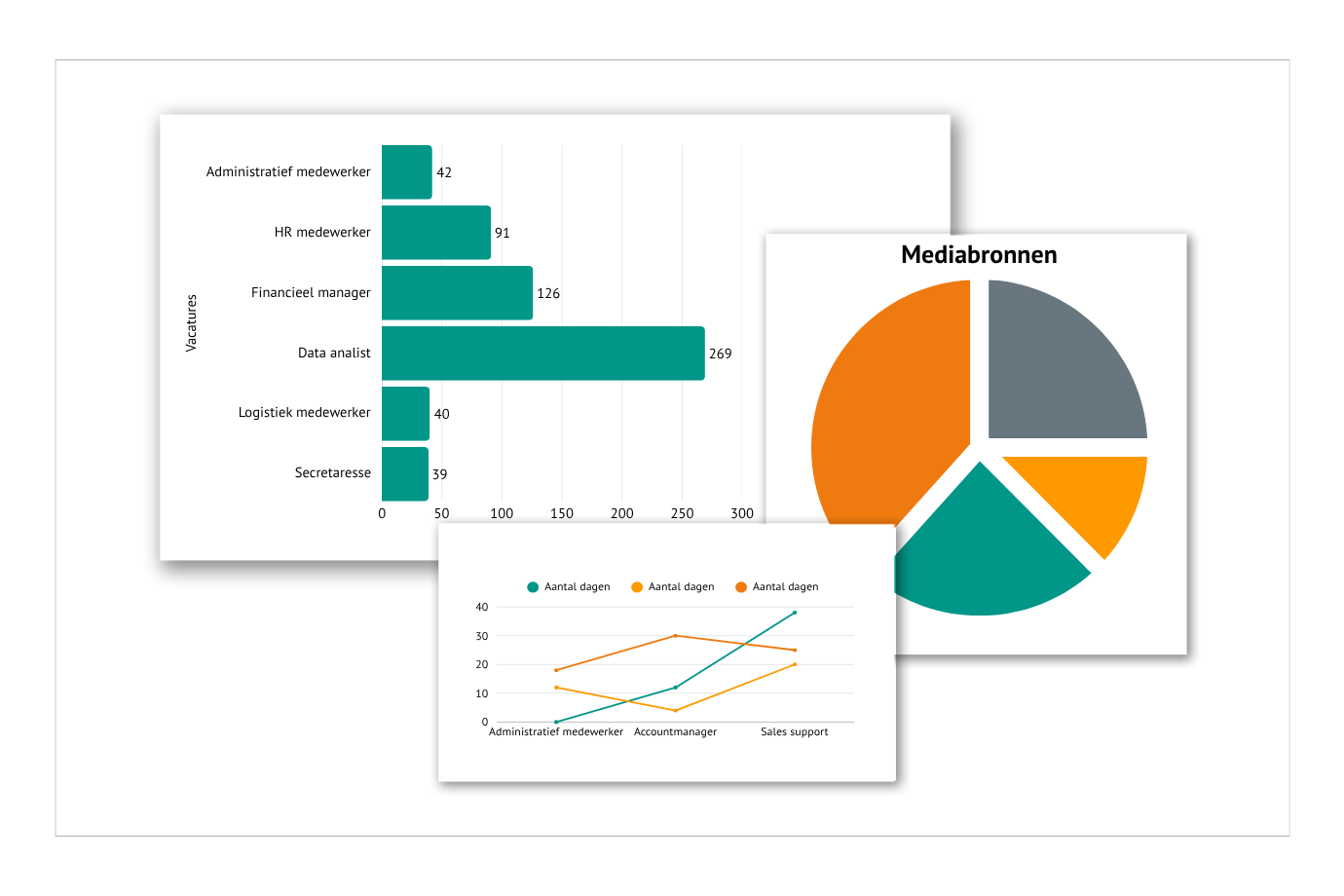 Rapportages over recruitmentprestaties in TOOL2MATCH. 