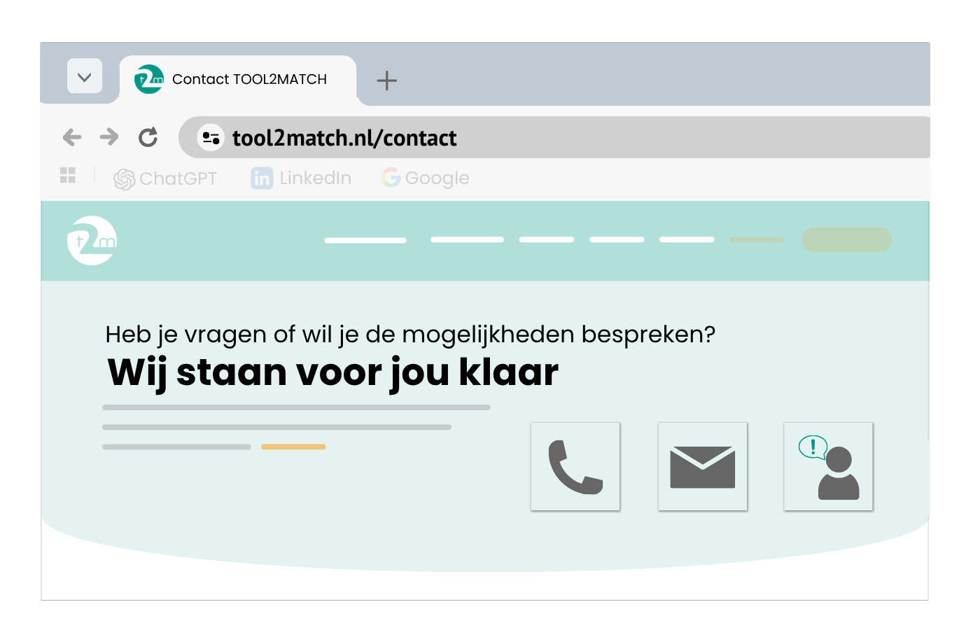Supportmogelijkheden via mail, telefoon en portaal.