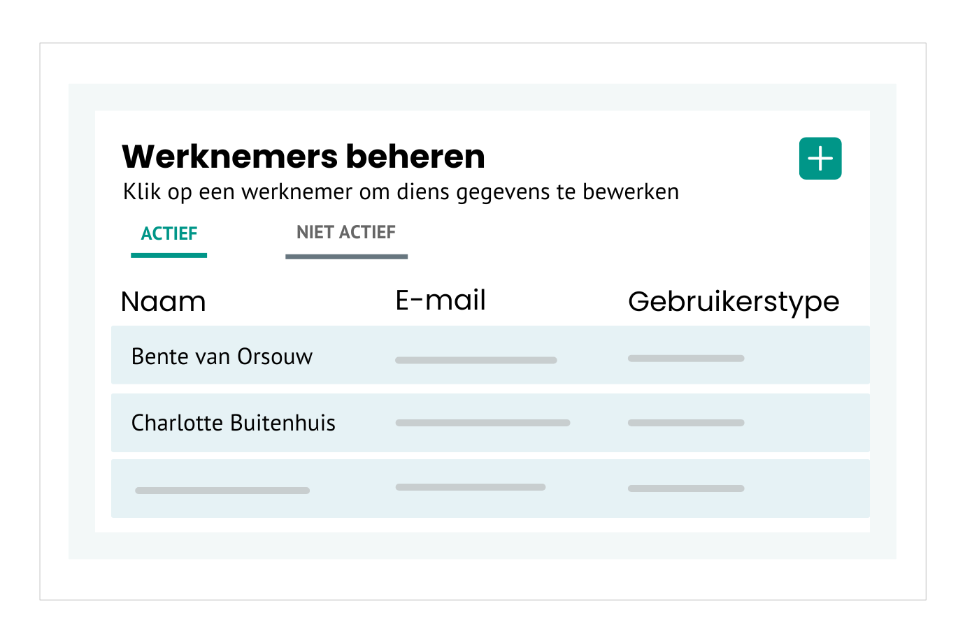 Gebruikersbeheer met onbeperkt aantal accounts.