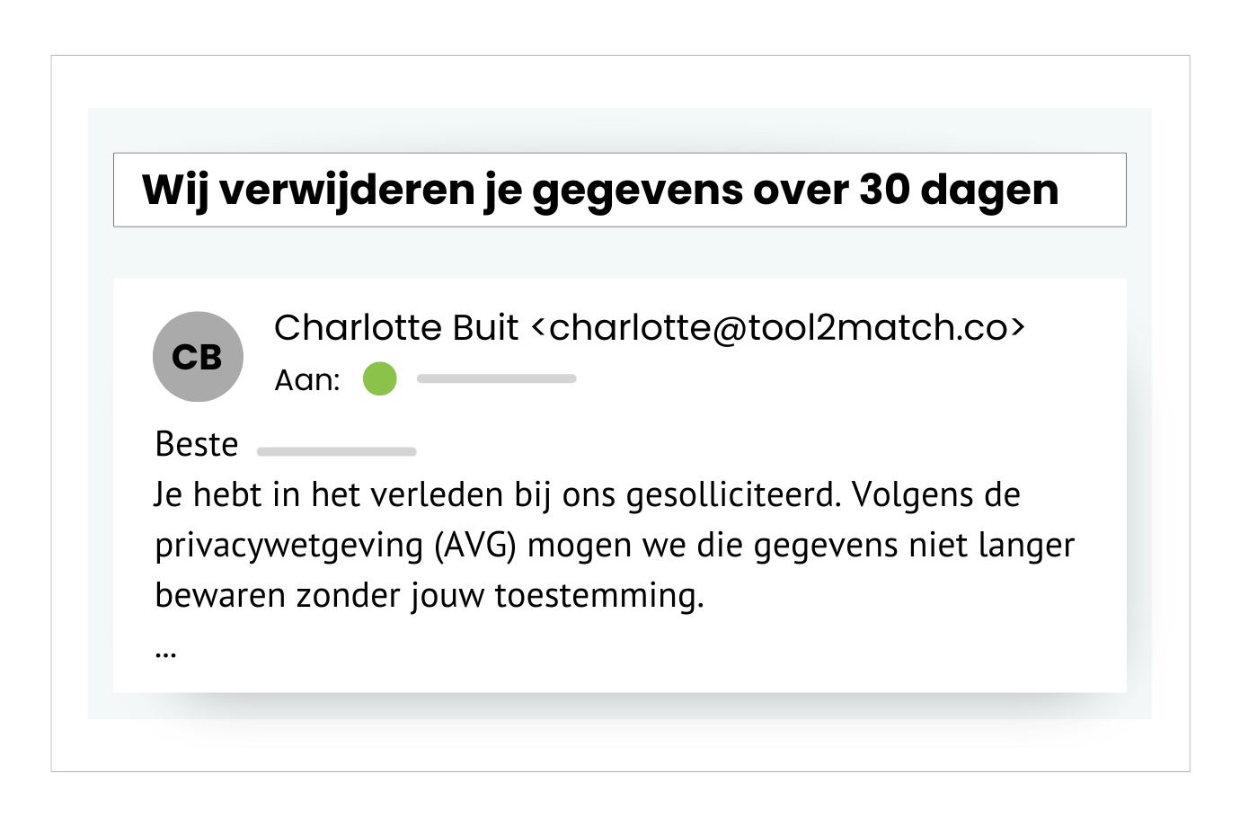 Beveiliging en AVG-proof beheer in recruitment software. 